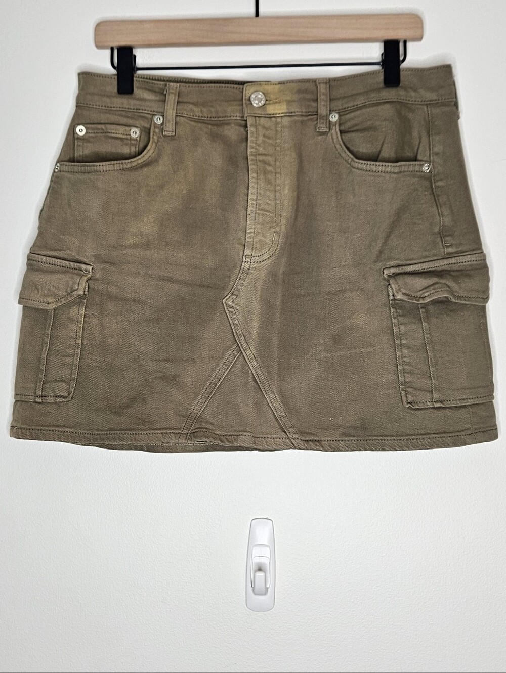 Rails Olive Wash Utility Mini Skirt - Women - Picture 4 of 9
